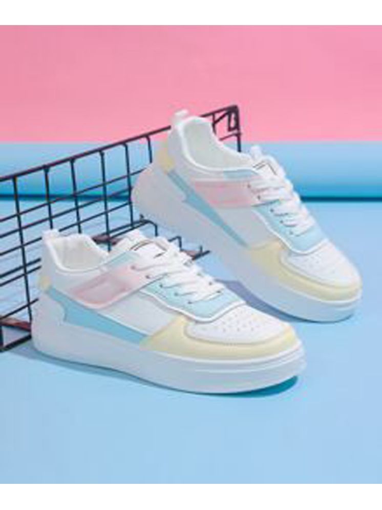     			Stylestry White Women's Sneakers