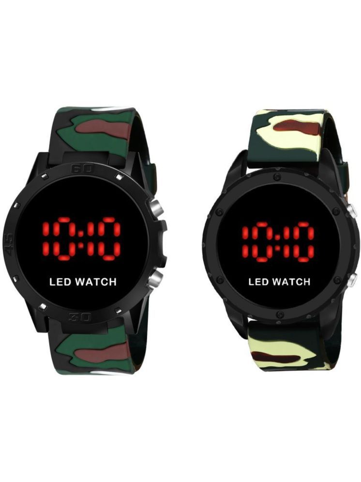     			Svats Multicolor Dial Digital Boys Watch ( Pack Of 2 )