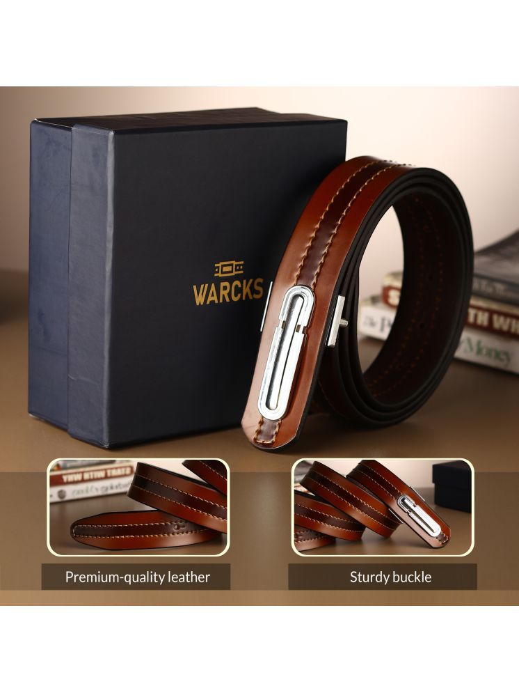     			WARCKS - Brown 100% Leather Men's Formal Belt ( Pack of 1 )