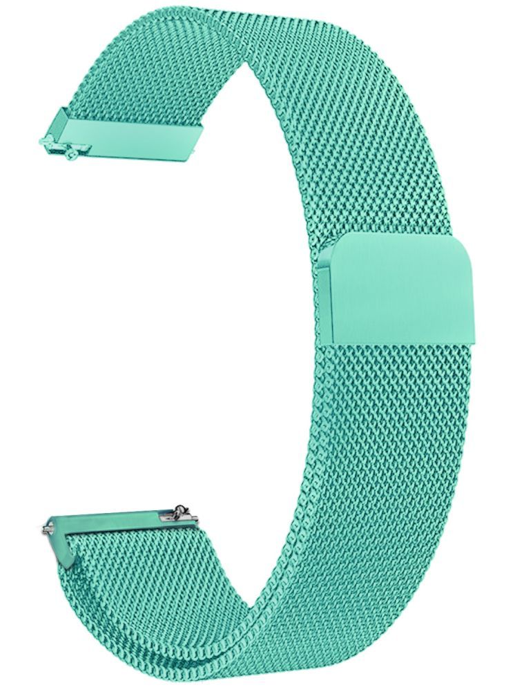     			ACM Watch Strap Magnetic 22mm compatible with Noise Colorfit Pulse 4 Max Smartwatch Luxury Metal Chain Band Turquoise