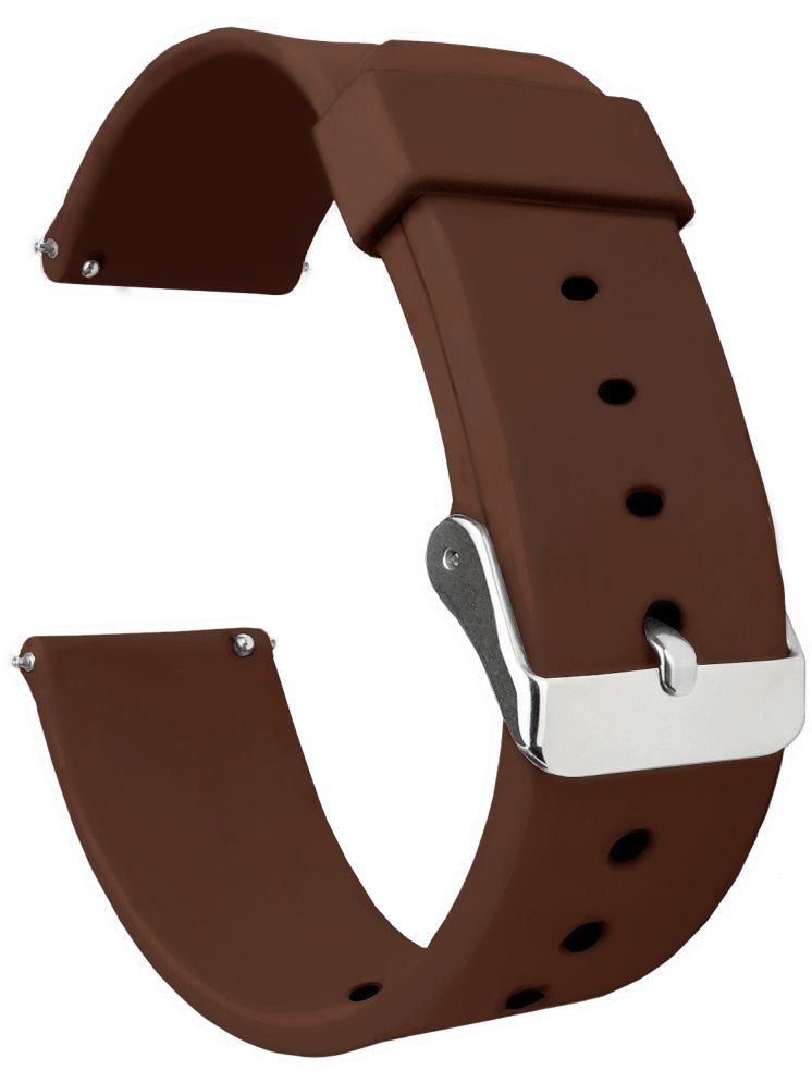     			ACM Watch Strap Silicone Belt 22mm compatible with Realme Watch S2 Smartwatch Casual Classic Band Brown