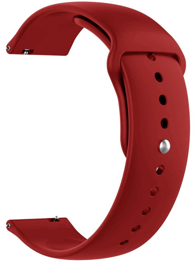     			ACM Watch Strap Silicone Belt 22mm compatible with Fire-Boltt Cobalt Bsw182 Smartwatch Sports Band Red