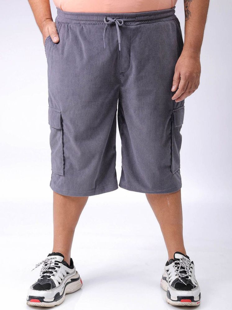     			HARDSODA Grey Polyester Men's Cargos ( Pack of 1 )