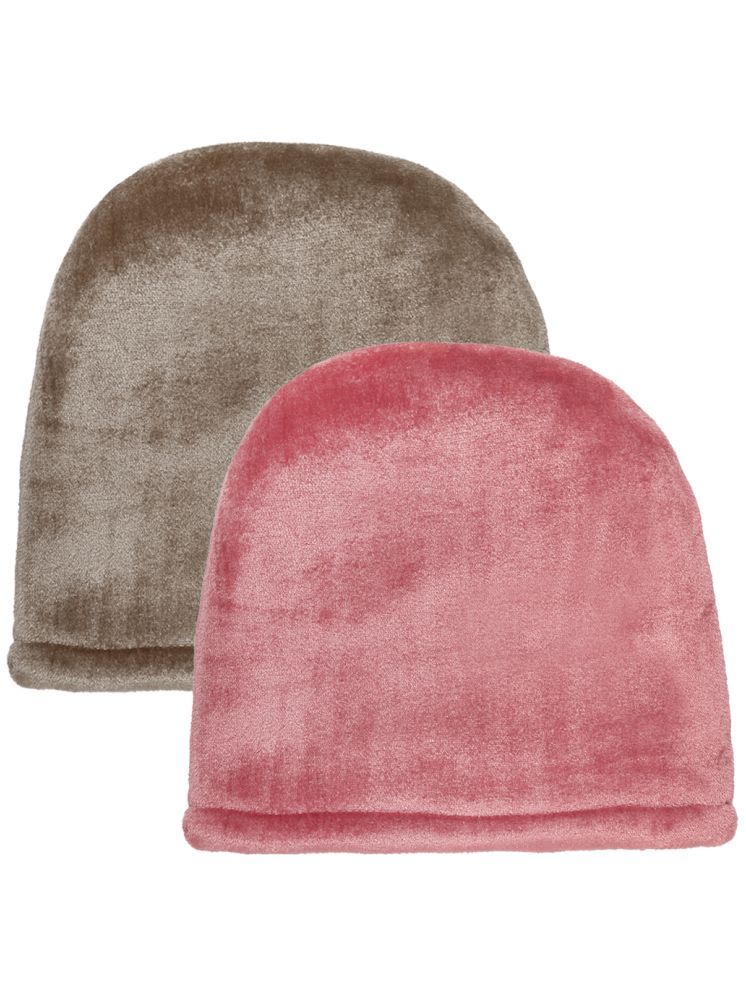     			Klotthe Pack of 2 Fleece Men's Cap ( Multiciolor 2 )