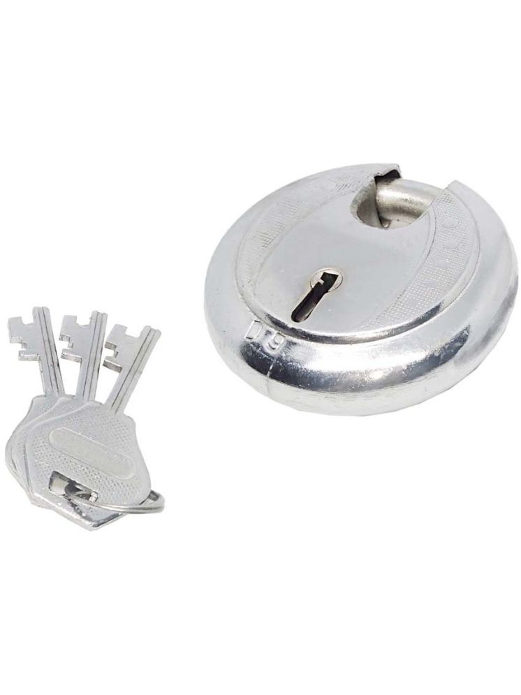     			Unikkus shutter round lock and keys for shop, home, room, door and multipurpose, Size 90 MM