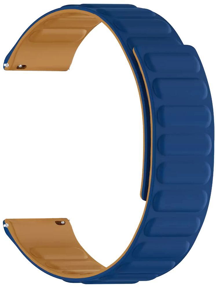     			ACM Watch Strap Magnetic Silicone 22mm compatible with Titan Celestor Smartwatch Luxury Band Dark Blue