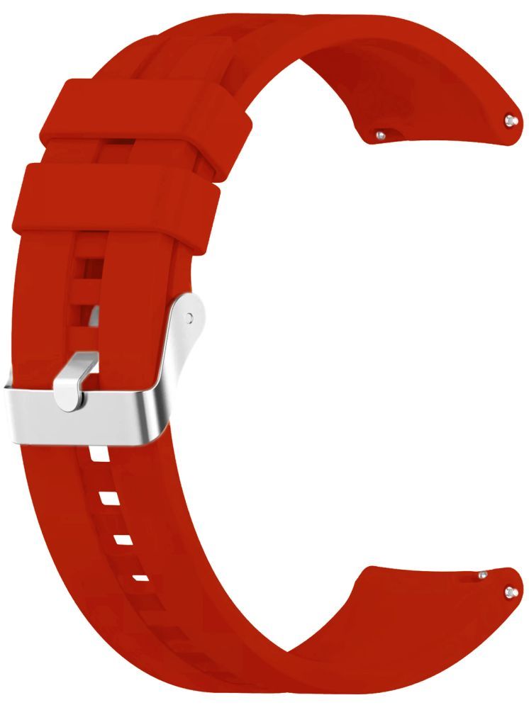     			ACM Watch Strap Silicone Belt 22mm compatible with Huawei Watch Gt 5 Pro 46mm Smartwatch Classic Band Red