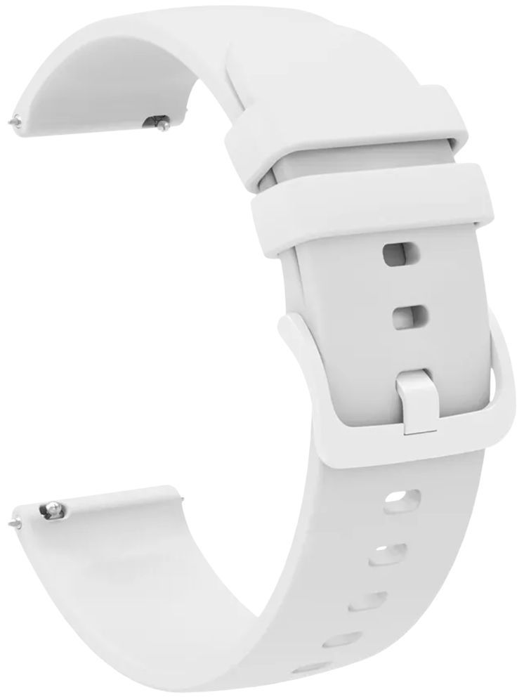     			ACM Watch Strap Silicone Belt 22mm compatible with Noise Noisefit Halo 2 Smartwatch Color Hook Band White