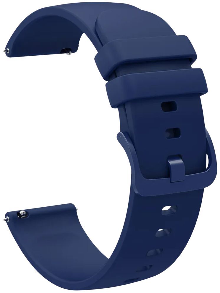     			ACM Watch Strap Silicone Belt 22mm compatible with Noise Colorfit Canvas Trinity Smartwatch Color Hook Band Blue