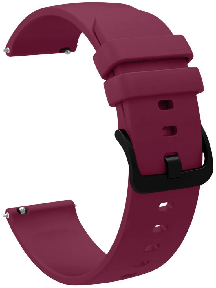     			ACM Watch Strap Silicone Belt 20mm compatible with Noise Noisefit Diva 2 Smartwatch Hook Band Purple