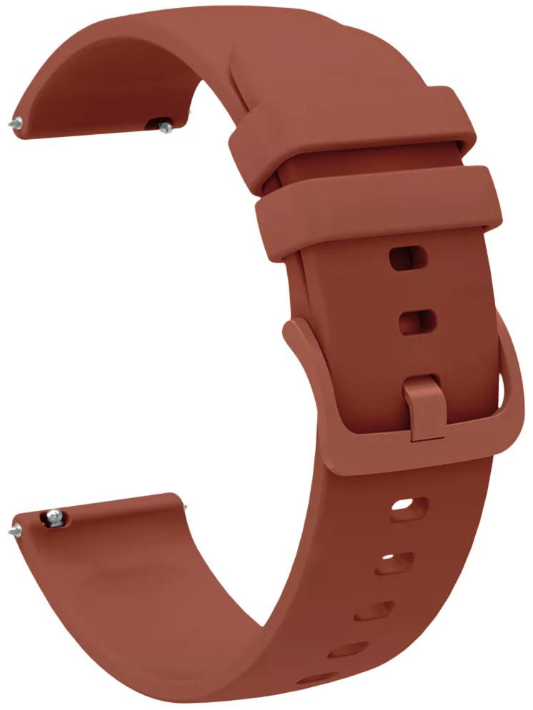     			ACM Watch Strap Silicone Belt 22mm compatible with Cultsport Cult Velocity Smartwatch Color Hook Band Brown