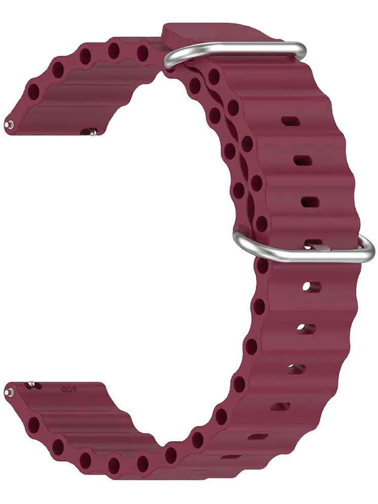     			ACM Watch Strap Silicone Smart Belt 22mm compatible with Timex Iconnect Calling Plus Smartwatch Classic Band Purple