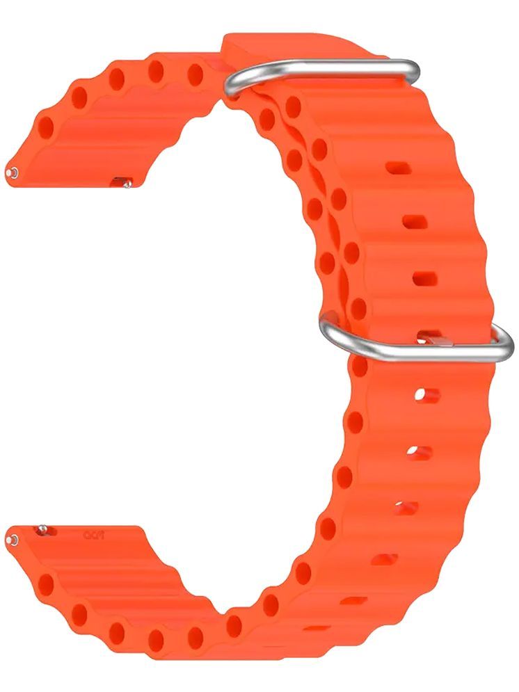     			ACM Watch Strap Silicone Smart Belt 22mm compatible with Pebble Edge Smartwatch Classic Band Orange