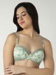 Amante Pack of 1 Nylon Lightly Padded T-Shirt Bra For Women ( Mint Green )