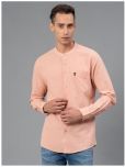 Red Tape Cotton Blend Regular Fit Solids Full Sleeves Men's Casual Shirt - Peach ( Pack of 1 )