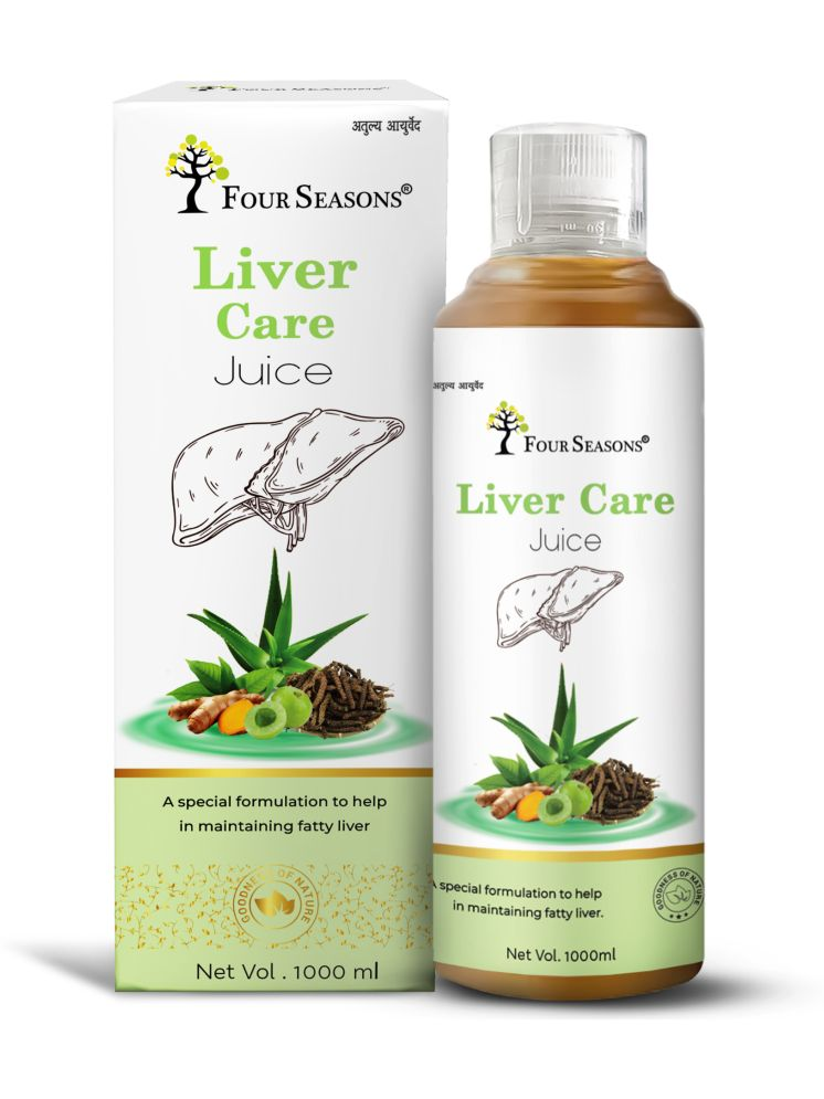     			Four Seasons Liver Care Juice 1L | Fatty Liver Ayurvedic Formula Liver Detox Supplement | 5+ Herbs Aloe Vera, Bhumi Amla, Kasni - No Added Sugar