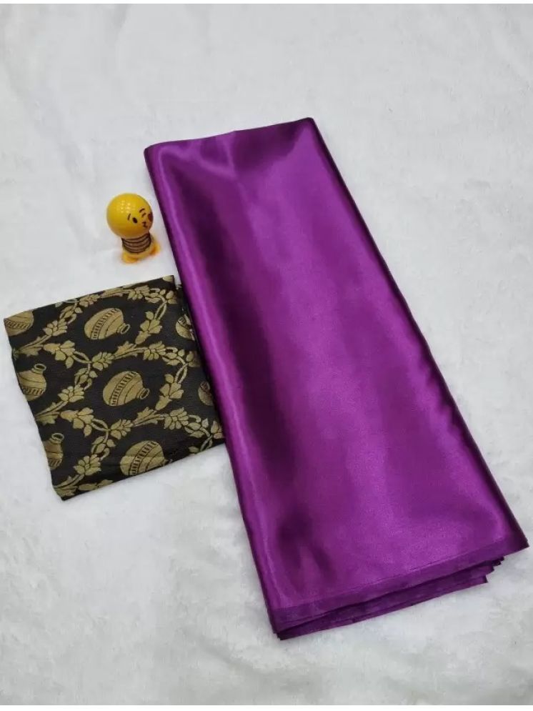     			Samai Pack of 1 Silk Solid Saree With Blouse Piece ( Wine )