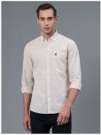 Red Tape Cotton Blend Regular Fit Solids Full Sleeves Men's Casual Shirt - Beige ( Pack of 1 )