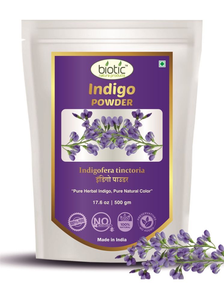     			Biotic Natural Herbal Indigo Powder for Black Brown Hair Colour 500 gm