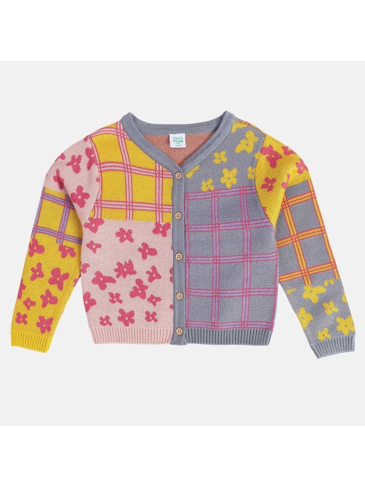     			MINI KLUB Pack of 1 Girls Acrylic Cardigans ( Multicolor 1 )