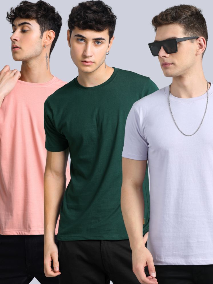     			Paul Street Pack of 3 Cotton Slim Fit Men's T-Shirt ( Multicolor3 )