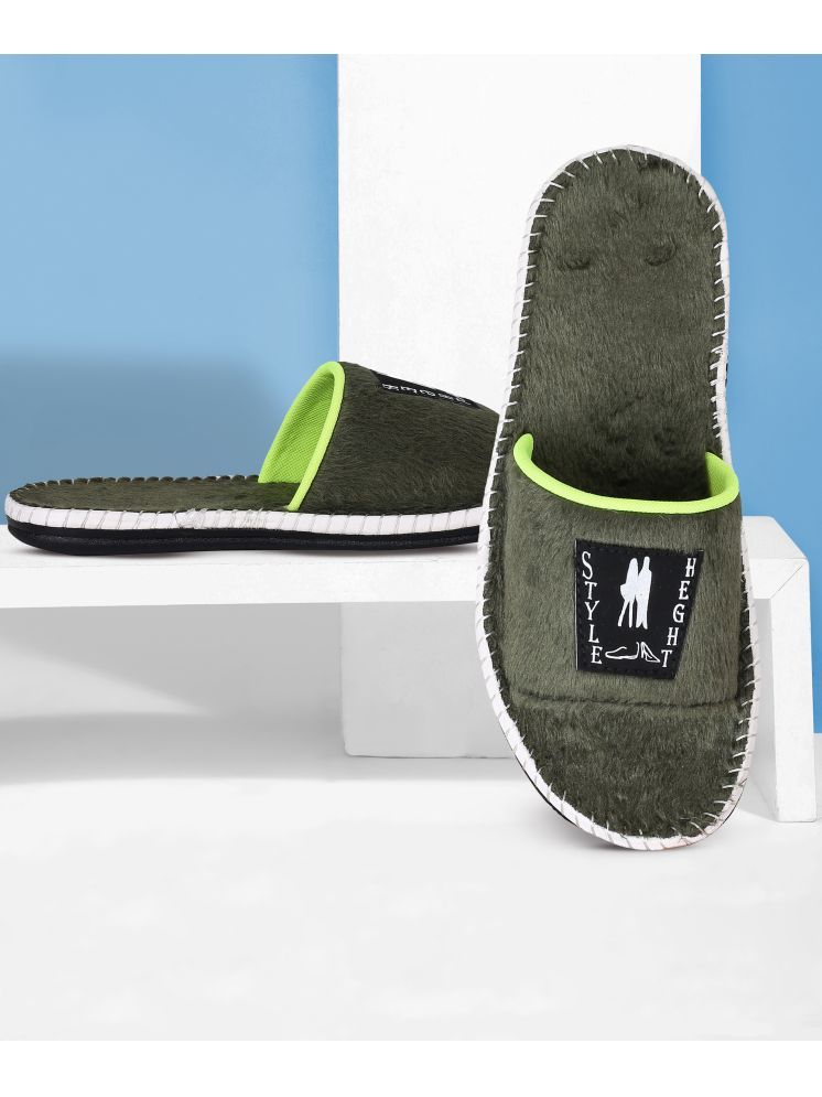     			Style Height Green Men's Slide Flip Flop