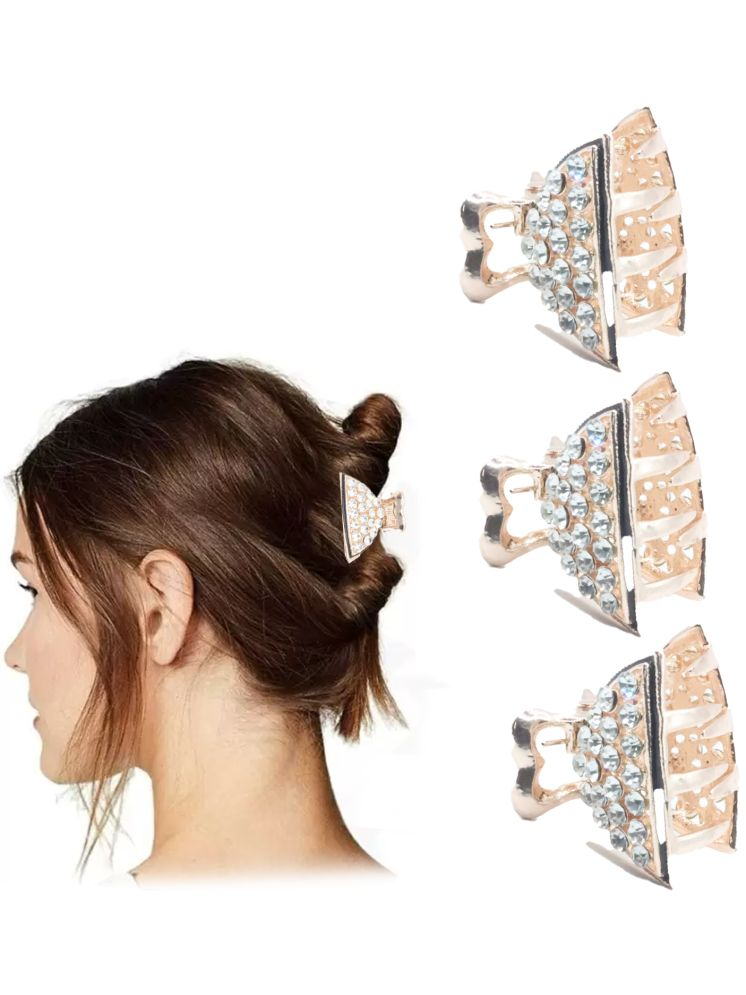     			Unicorn Rose Gold Girls Comb Clip ( Pack of 3 )