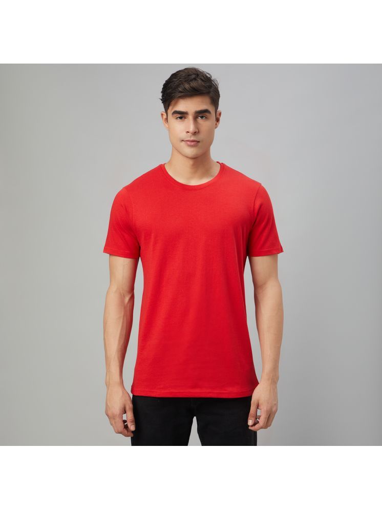     			FTX Pack of 1 100% Cotton Regular Fit Men's T-Shirt ( Red )