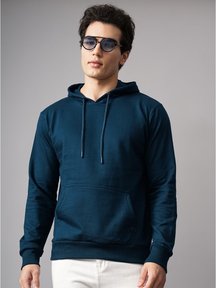     			Paul Street Cotton Hooded Men's Sweatshirt - Teal ( Pack of 1 )