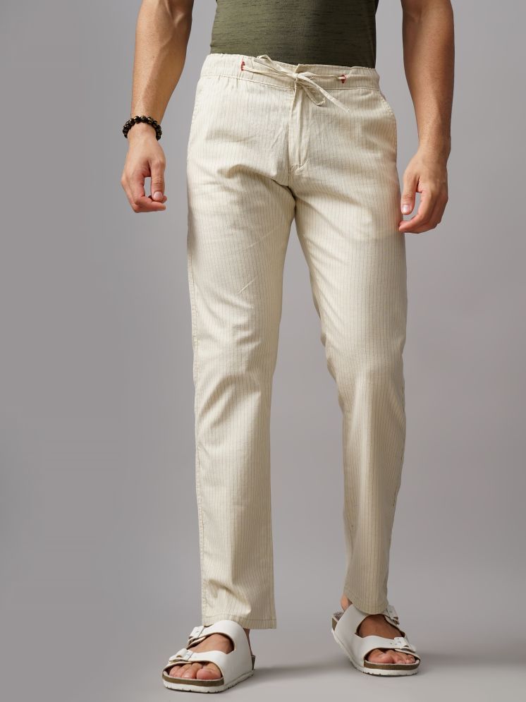     			Paul Street Regular Flat Men's Chinos - Beige ( Pack of 1 )