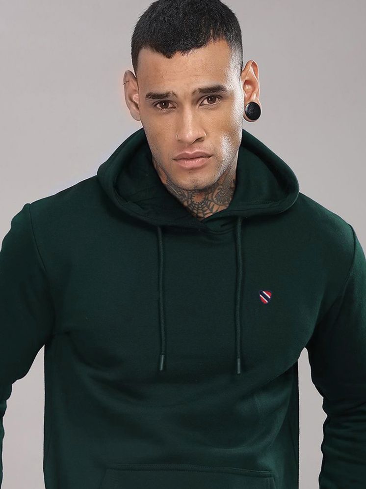     			Merriment Fleece Hooded Men's Sweatshirt - Green ( Pack of 1 )