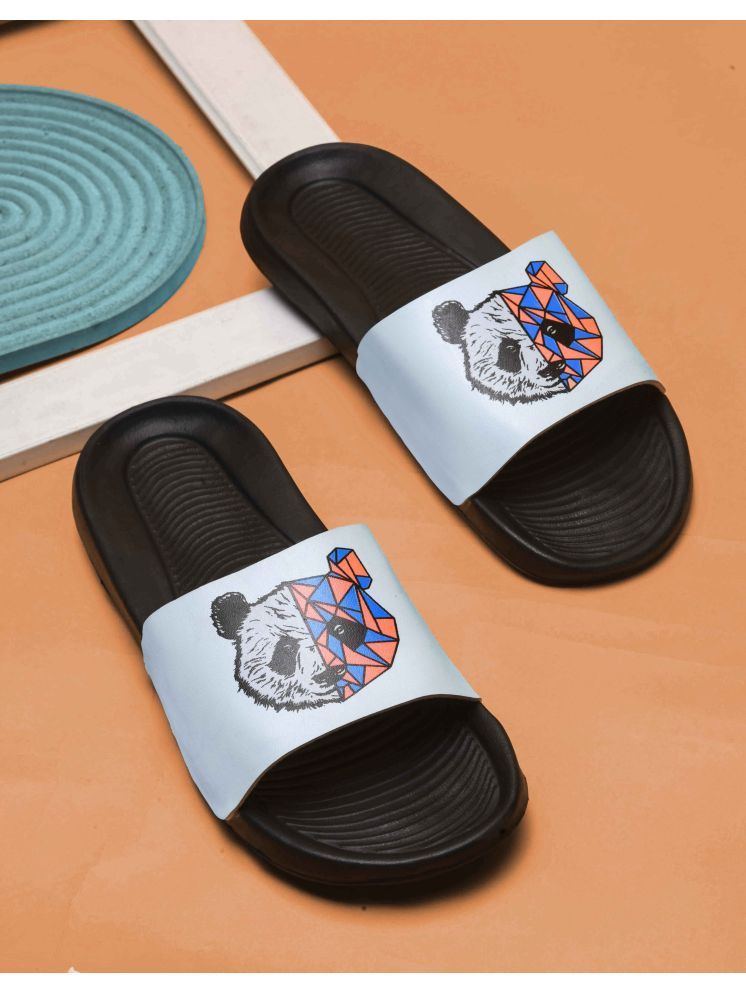     			PERY PAO Light Blue Men's Slide Flip Flop