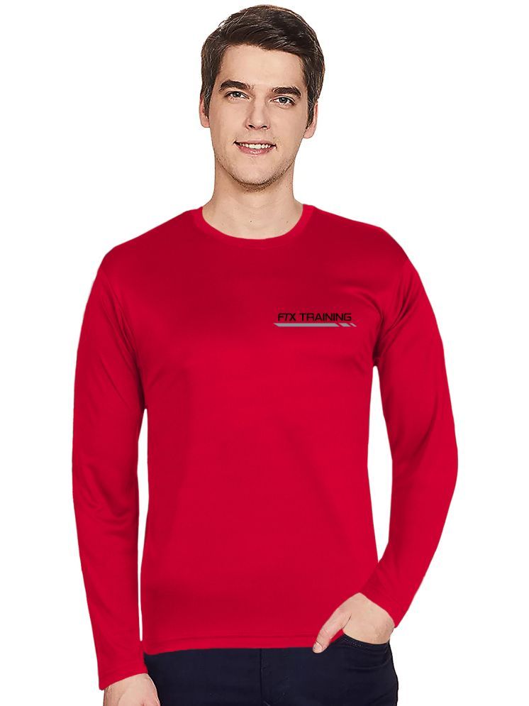     			FTX Pack of 1 Cotton Blend Regular Fit Solid Full Sleeves Men's Polo T Shirt ( Red )