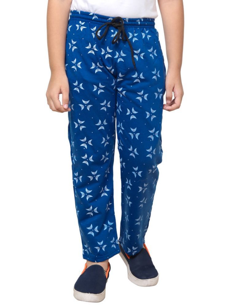     			IndiWeaves Pack of 1 Boys Fleece Trackpant ( Blue )