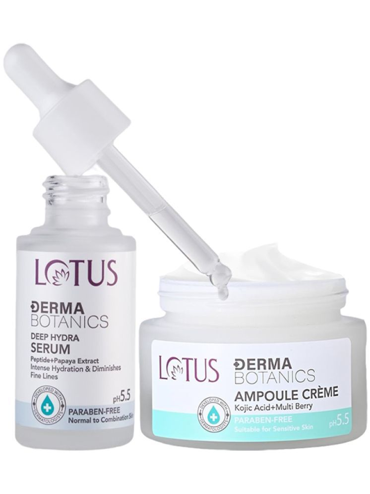     			Lotus Dermabotanics Ampoule Creme 50g , Dermabotanics Deep Hydra Serum 28ml (Pack of 2)