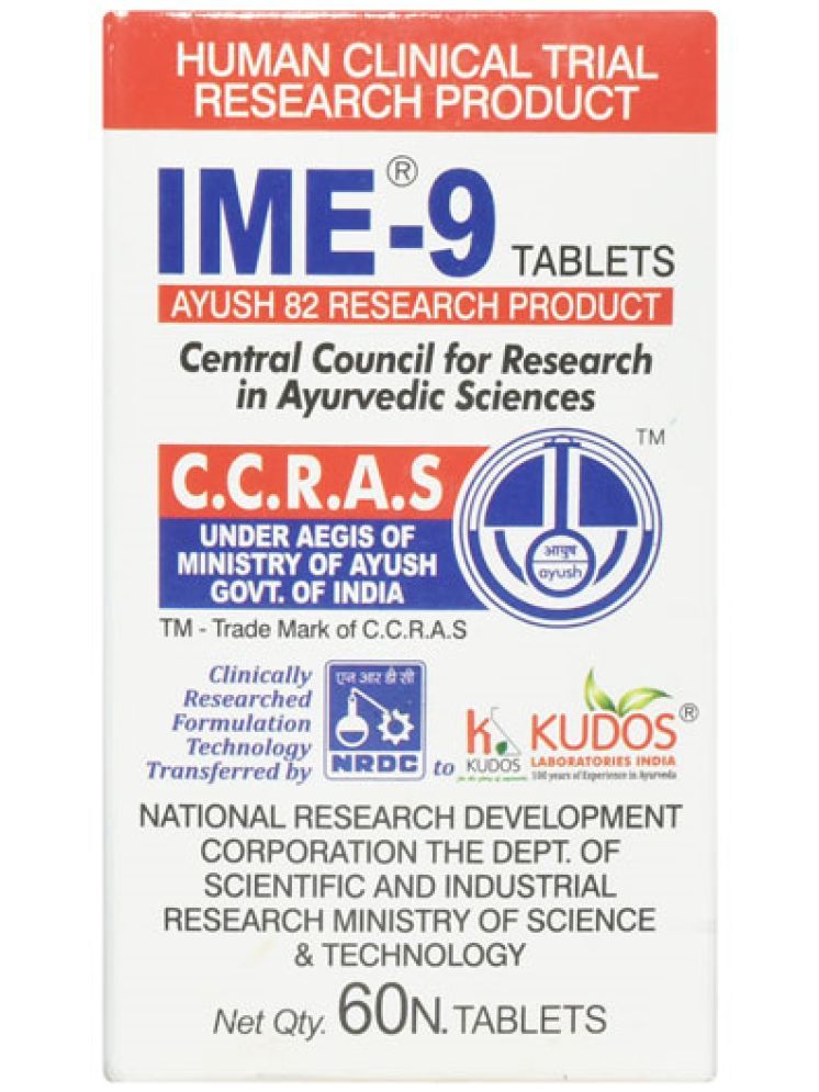     			Ayurveda Cure Kudos IME-9 Tablet 180 no.s Pack of 3