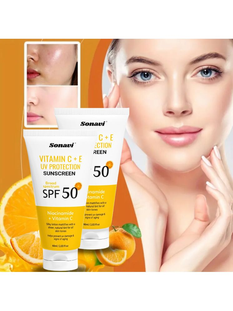     			Sonavi SPF 50 Sunscreen Cream For All Skin Type ( Pack of 2 )