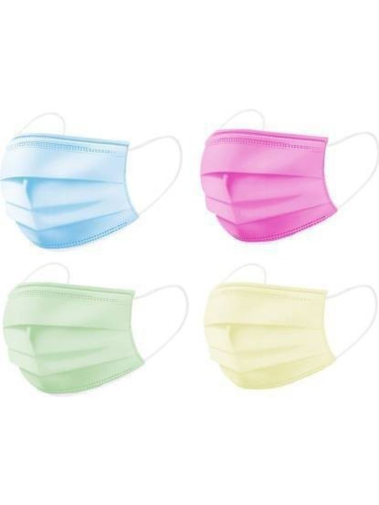     			Wellstar Multicolor 3 Ply Mask ( Pack of 40 )