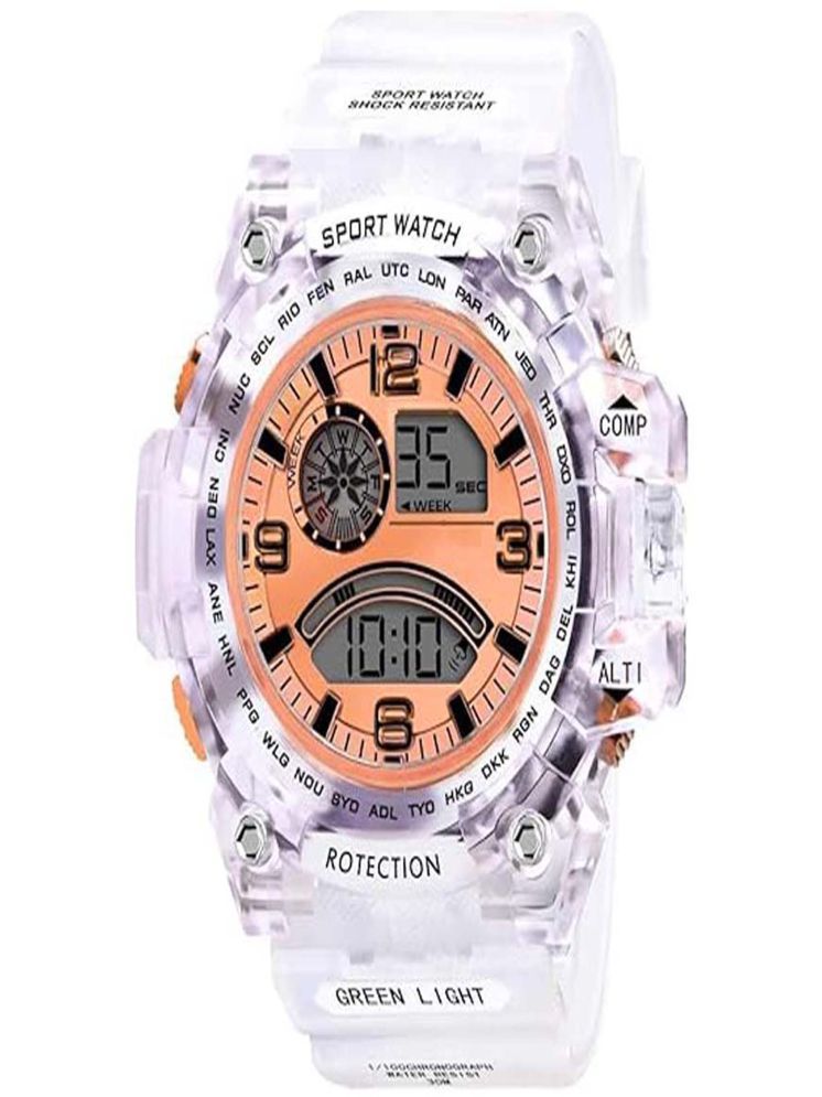     			windexa Orange Silicon Digital Men's Watch