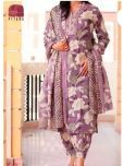 S & D Attire Rayon Printed Kurti With Pants Women's Stitched Salwar Suit - Purple ( Pack of 1 )