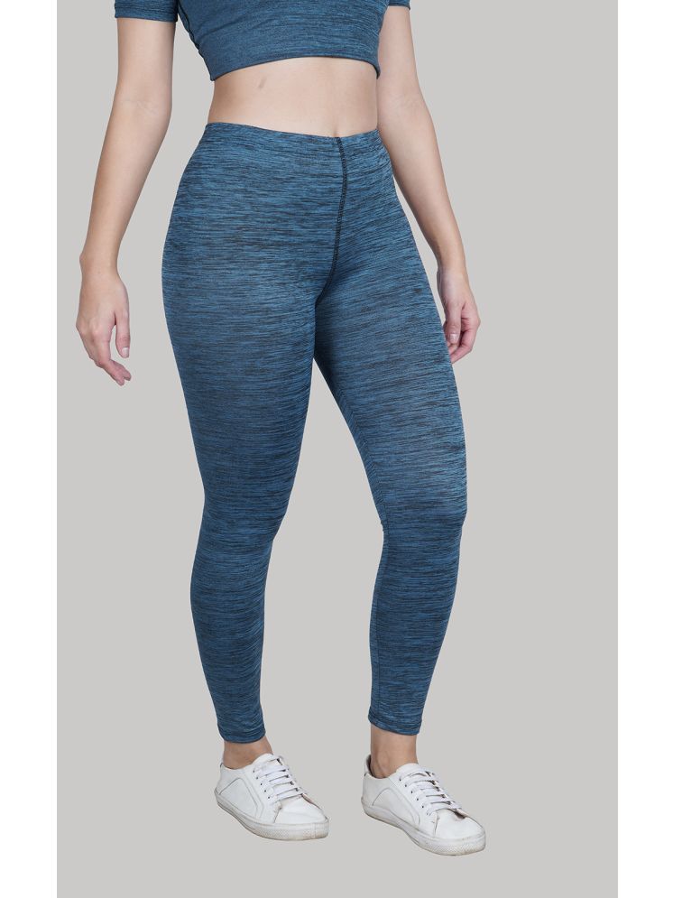     			NEVER LOSE Blue Nylon Women's Running,Yoga,Gym Trackpants ( Pack of 1 )