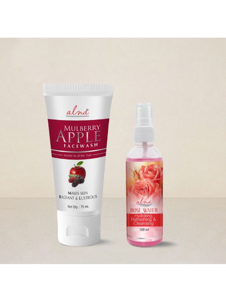     			Alna Mulberry Apple Face Wash 75ml with Rose Water 100ml , Pack of 2