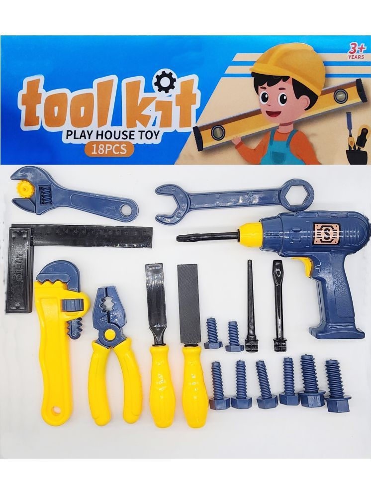     			Tools Kit Toys for Kids mecanics Pretend Play Construction Toy for Boys Girls 3 4 5 6 Years Old Automobile Tool Set