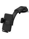 Portronics Dashboard & Windshield Single Clamp Car Mobile Holder - Black