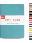 Saya Soft Touch Notebook Set of 2 - PU Cover, 80 GSM, Elastic Closure, Pen Loop Multicolor A6