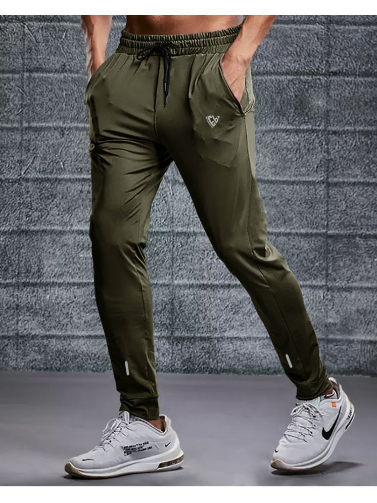     			Eyebogler Olive Green Polyester Men's Joggers ( Pack of 1 )