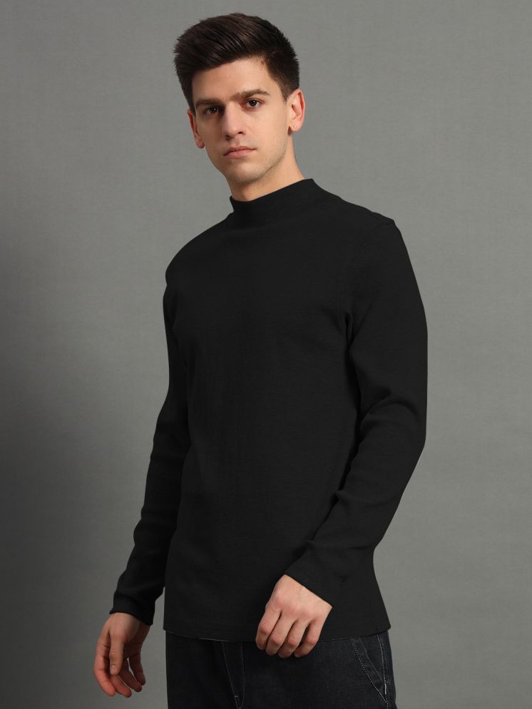     			GET GOLF Cotton High Neck Men's Sweatshirt - Black ( Pack of 1 )