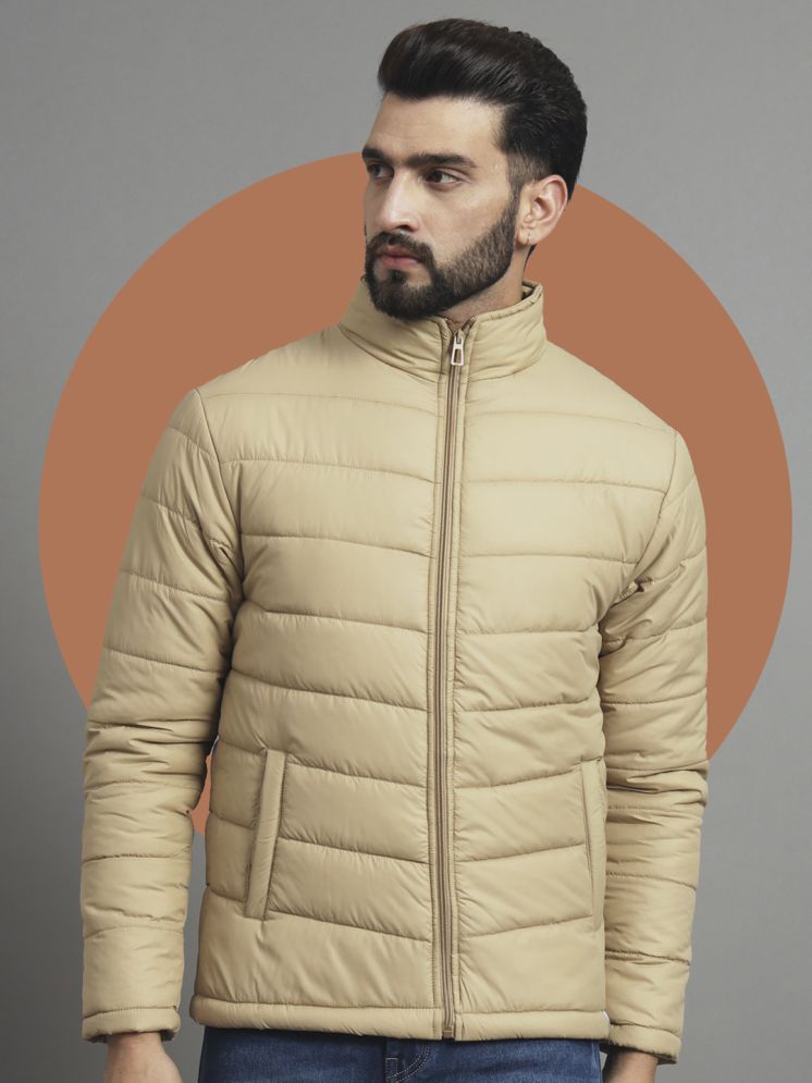     			Nuovo Polyester Blend Men's Quilted & Bomber Jacket - Beige ( Pack of 1 )