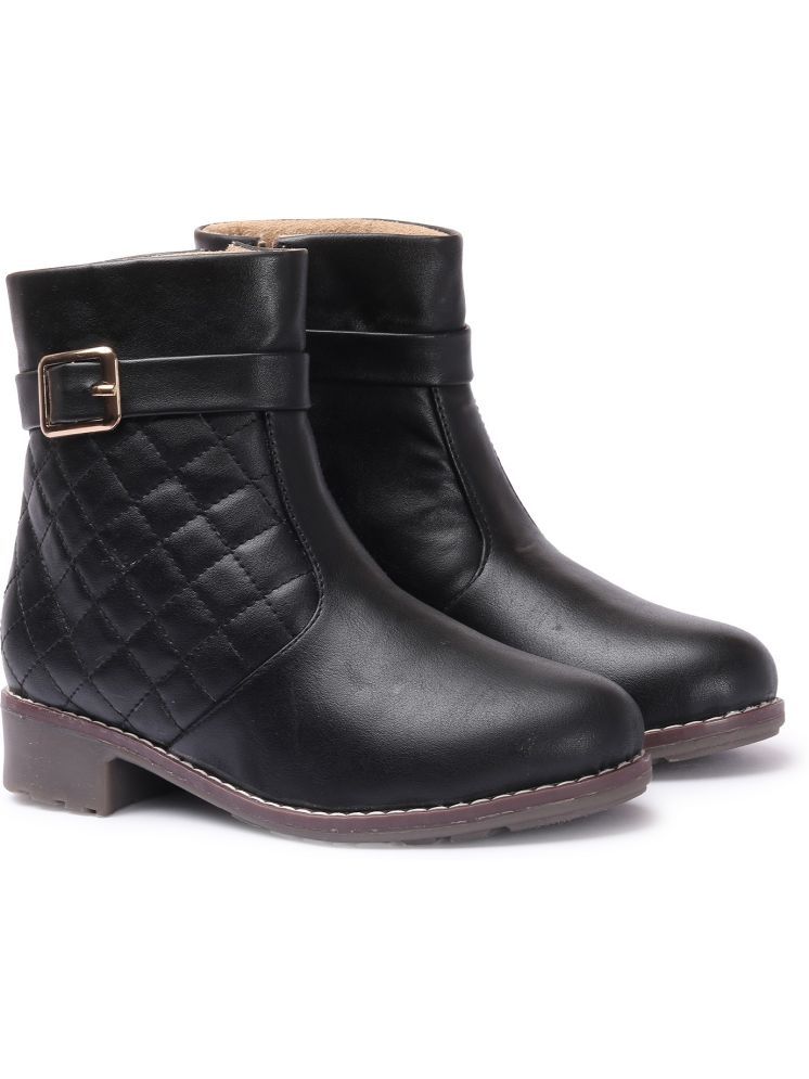     			Picktoes Black Women's Ankle Length Boots