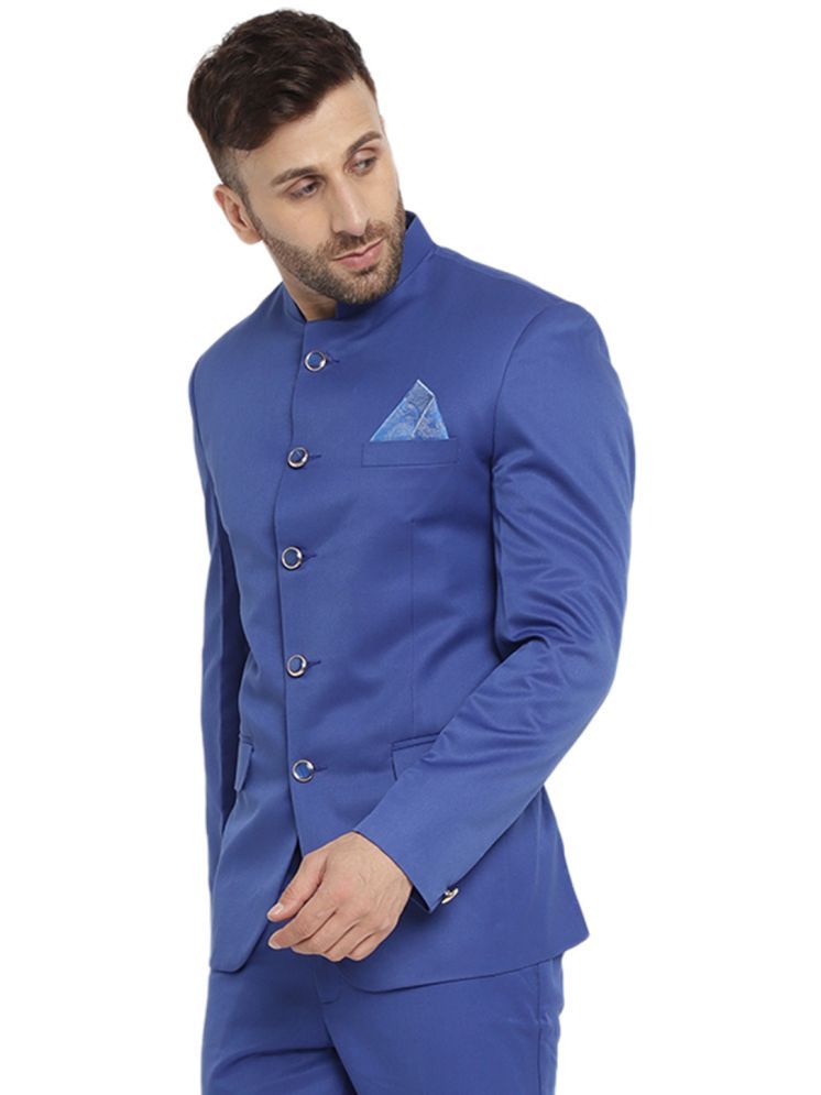     			READYON Cotton Blend Men's Blazer - Blue ( Pack of 1 )